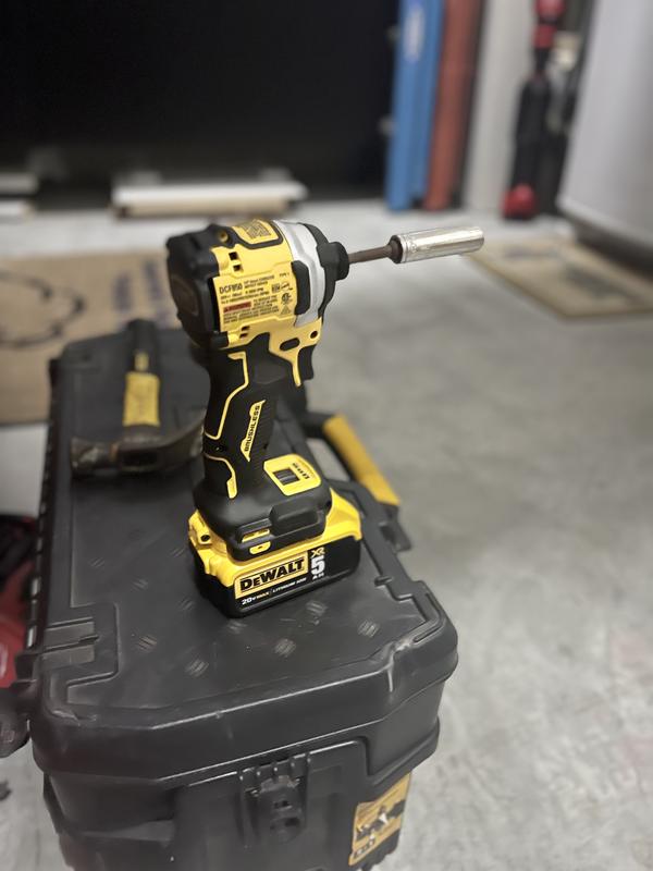 DEWALT ATOMIC 20V MAX Lithium-Ion Cordless 1/4 in. Brushless Impact Driver  Kit, 5 Ah Battery, Charger, and Bag DCF850P1 - The Home Depot