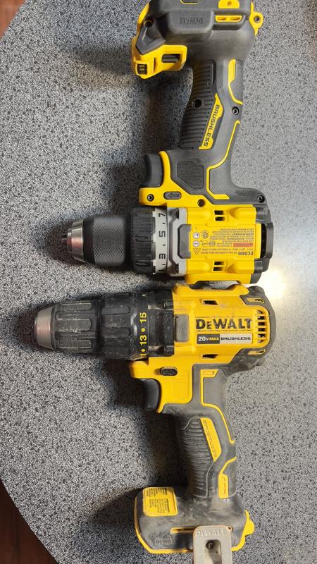 DEWALT XR 20-volt Max 1/2-in Brushless Cordless Drill (2 Li-ion-Batteries  Included) in the Drills department at