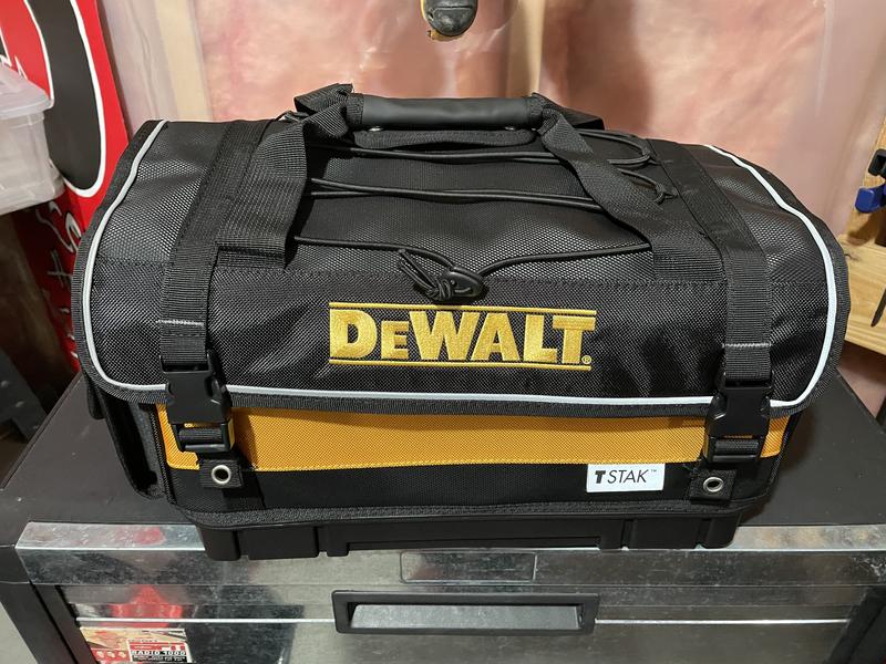 DEWALT TSTAK Tool Bag, 16-inch Durable Tote with Tool Organizer and Hard  Bottom (DWST17623)