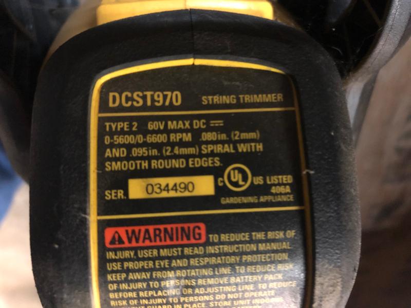 dewalt flexvolt weed trimmer