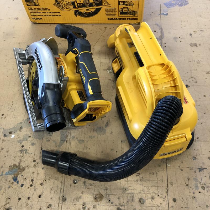 dust port is too big for 20v vac