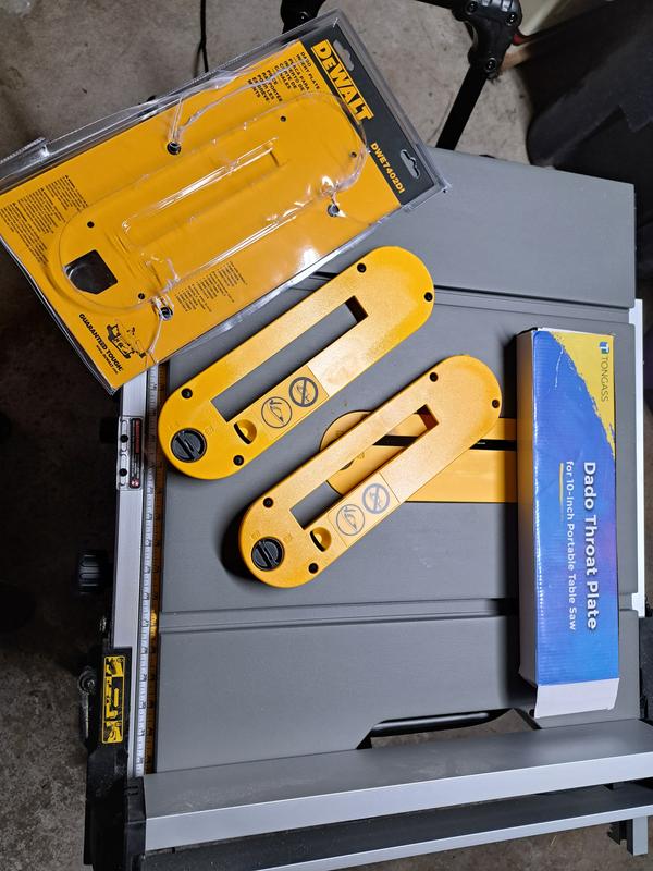 Dewalt dado throat deals plate