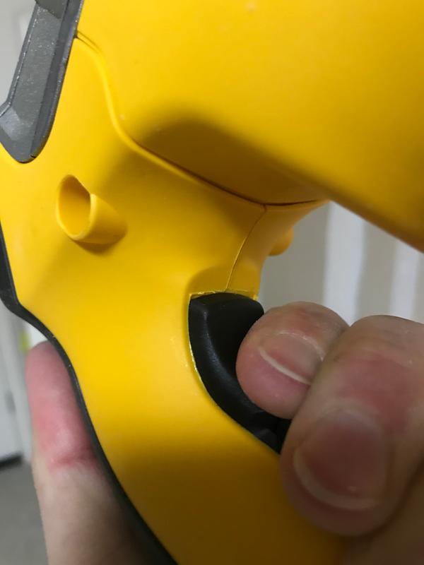 flashing holds trigger in on  position