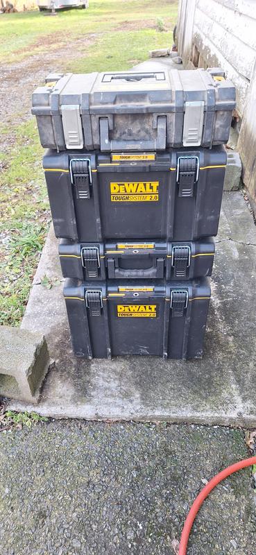 New boxes with an older tough system box on top