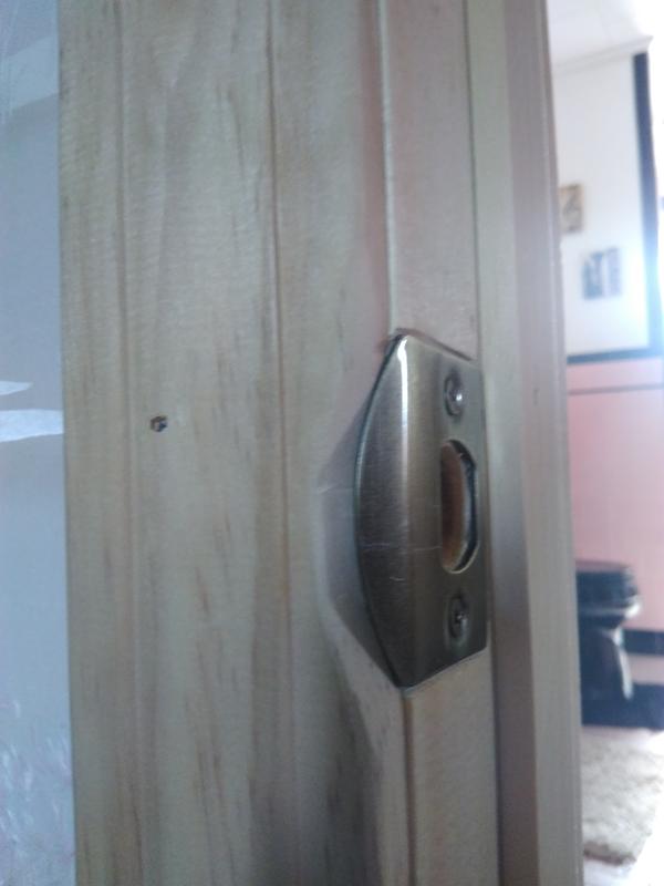 Custom cuts to fit this strike plate in.