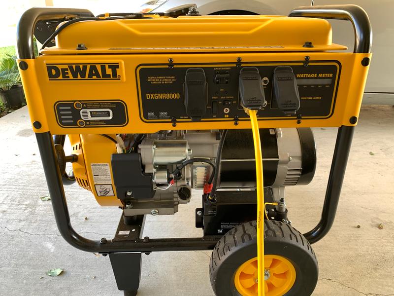 8000 WATT PORTABLE GAS GENERATOR DEWALT