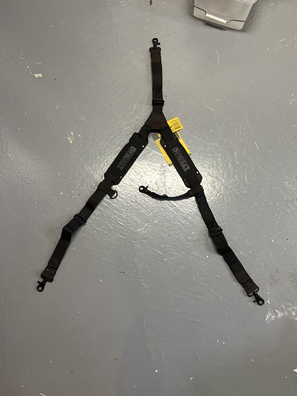 DEWALT Leather Tool Belt Suspenders - Adjustable, Durable Suspenders For Tool Belts & Jobsite Comfort