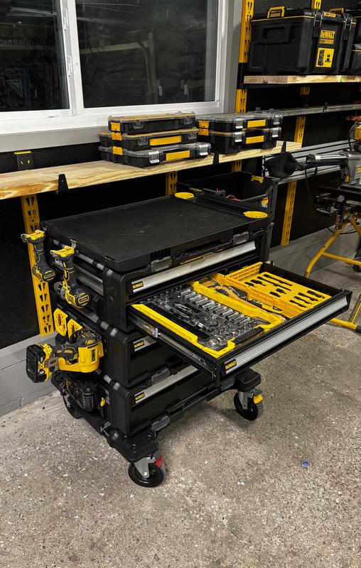 DeWalt DXL ToughSystem 5-in-1 Tower Drawer Work Cart DWST60510 DeWalt DXL ToughSystem 5-in-1 Tower Drawer Work Cart DWST60510