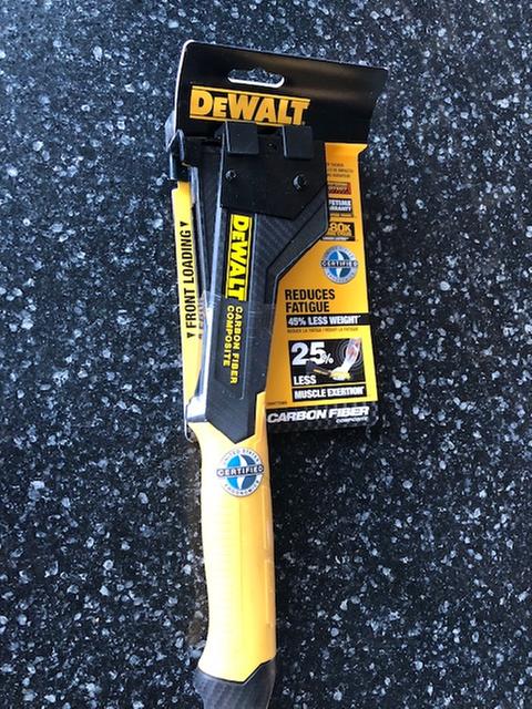 thumbnail image 2 of DEWALT Carbon Fiber Stapler - DWHT75900 Hammer Tacker For Heavy Duty Staples 2 of 5