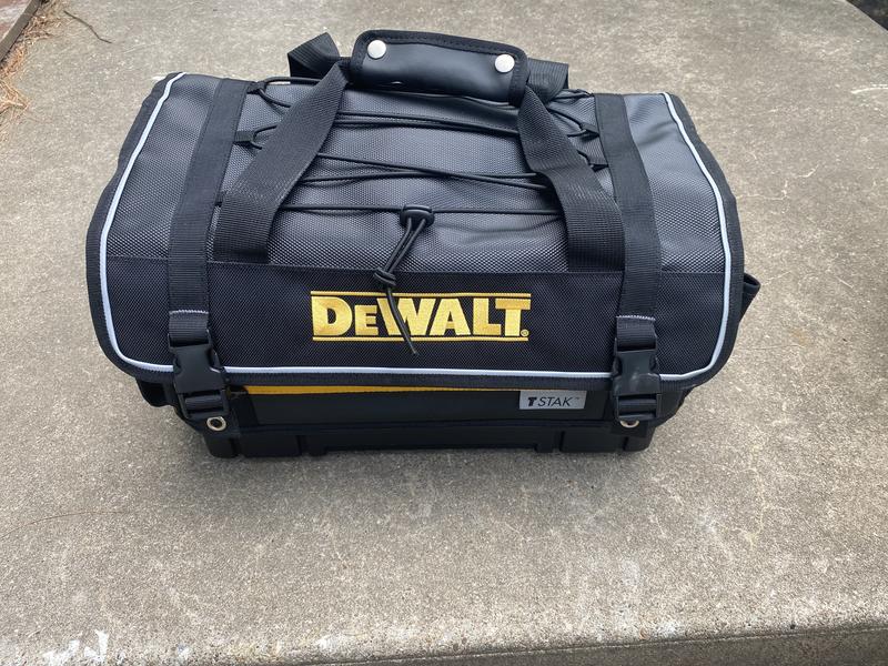 DEWALT TSTAK Tool Bag, 16-inch Durable Tote with Tool Organizer and Hard  Bottom (DWST17623)