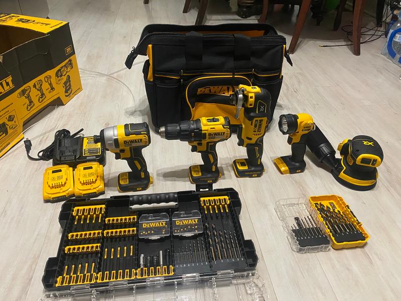 20V MAX* 5-Tool Combo Kit With Contractor Bag | DEWALT