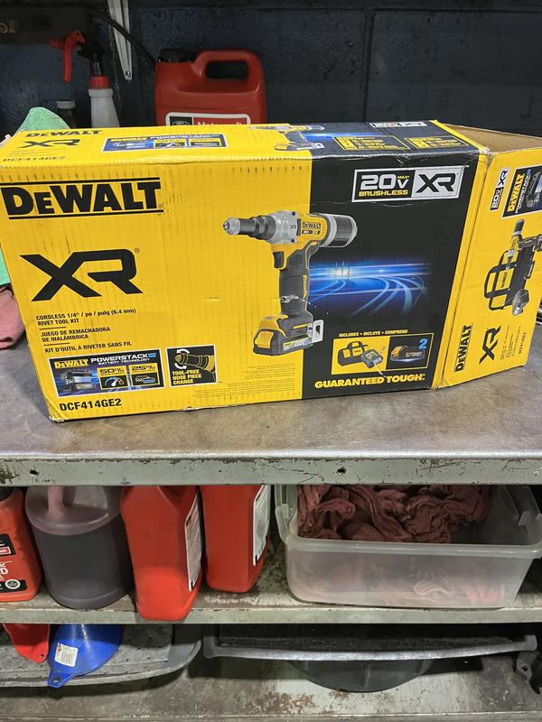 20V MAX* XR® Brushless Cordless 1/4 Rivet Tool Kit With DEWALT POWERSTACK™