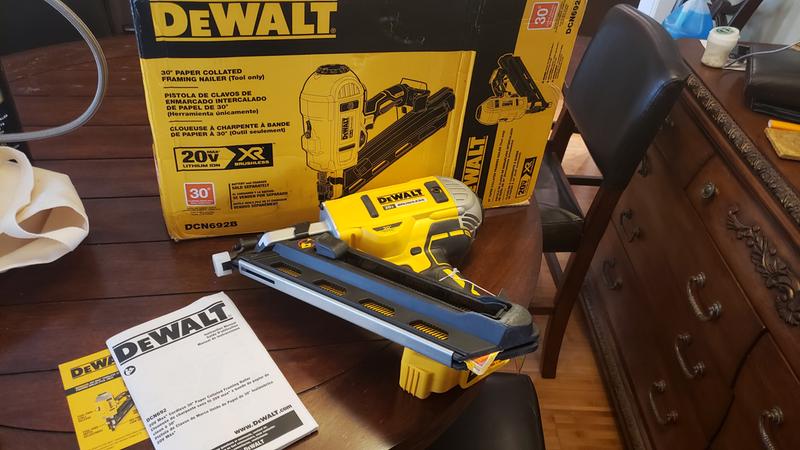 Dewalt 30 degree cordless deals framing nailer