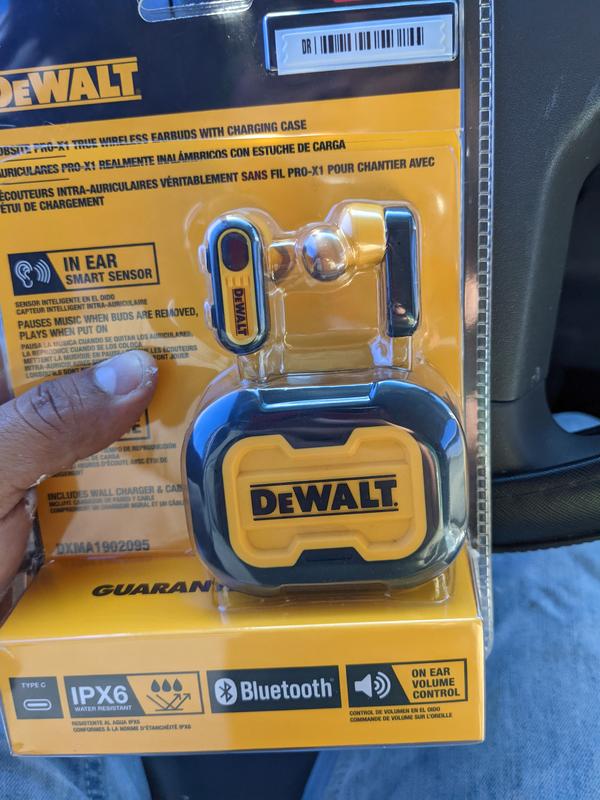 Pro X1 Jobsite True Wireless Earbuds with Charging Case DEWALT