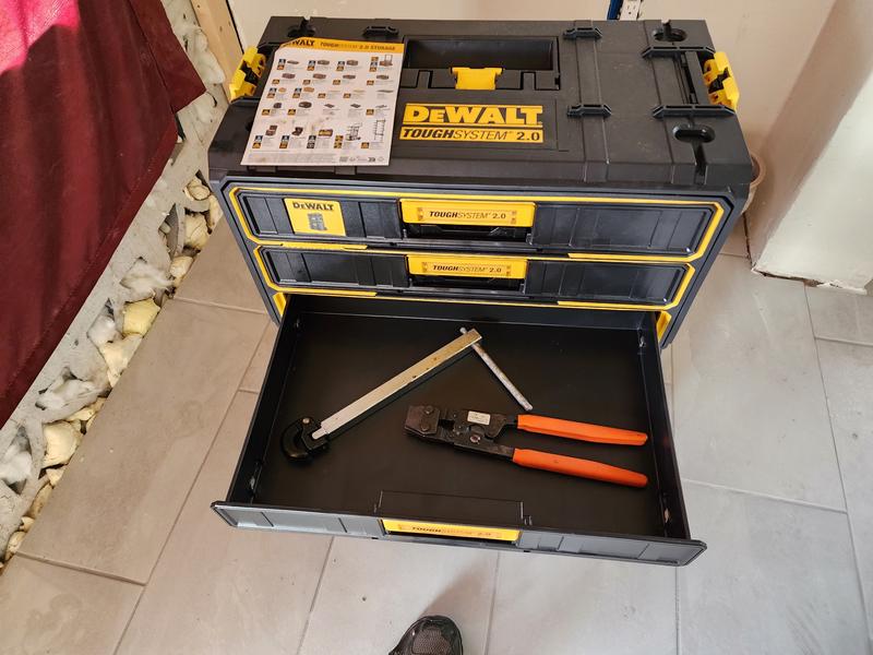 DEWALT TOUGHSYSTEM 2.0 Tool Organizer and Storage 3 Drawer Unit (DWST08330)