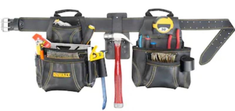 Dewalt leather deals tool belt