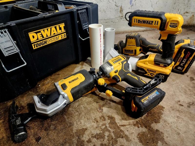 Getting set up to add a section of 1½" PVC in a basement for adding a slop sink to the existing  laundry drain.