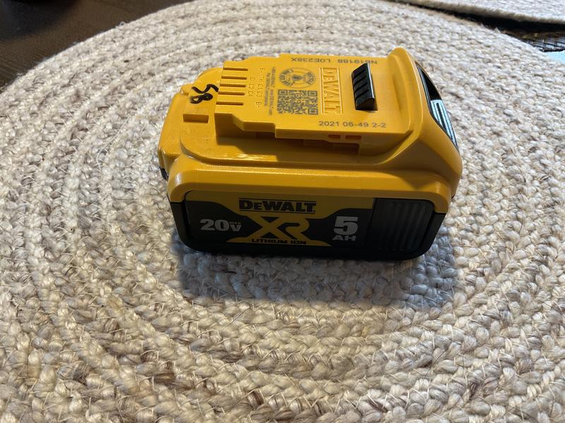 Dewalt 20v battery discount 5ah