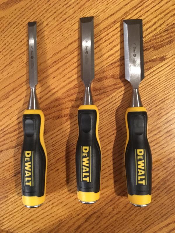 Dewalt 3 Piece Side Strike Wood Chisel Set