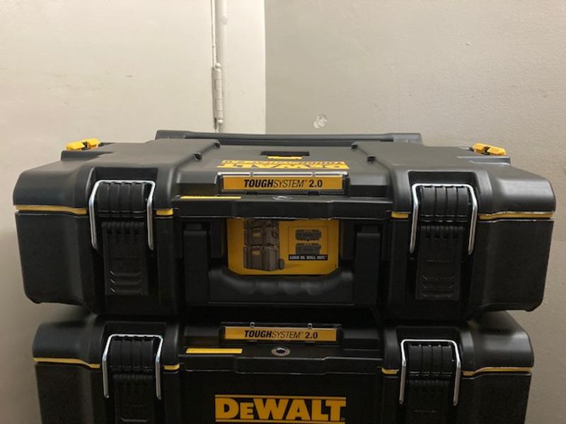 DEWALT DWST60436-TS Heavy Duty Plastic Tool Box Type, 0 No. of Drawers,  19-5/8 Chest Length Tool Box