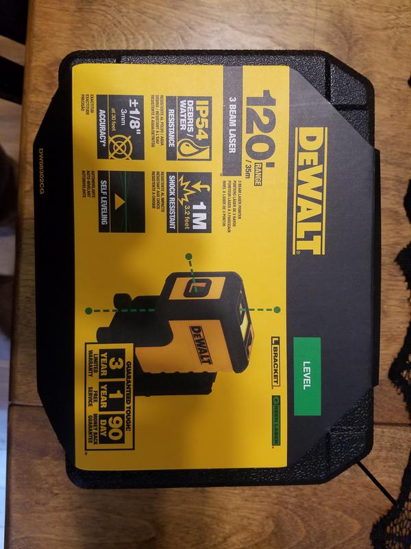 Niveau Laser 3 Points Vert DEWALT DW08302CG - Précision et