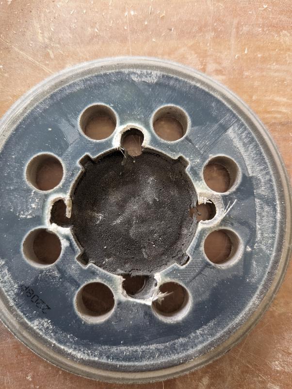 4 screw holes blown out