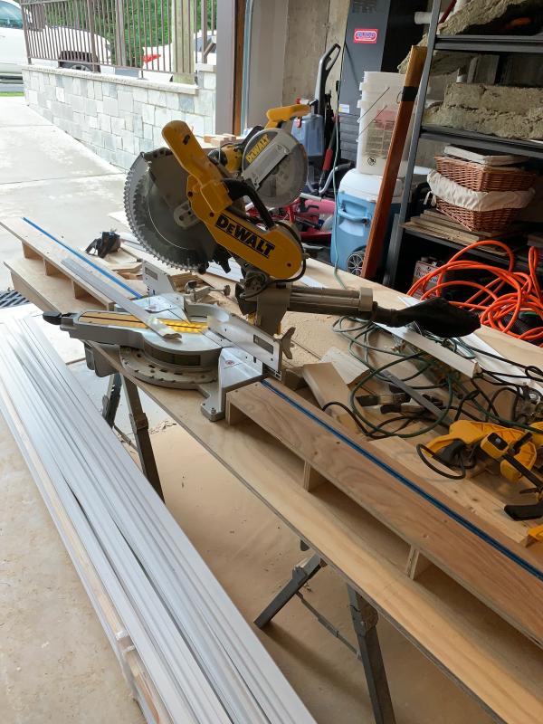 Dewalt sliding miter saw deals with laser