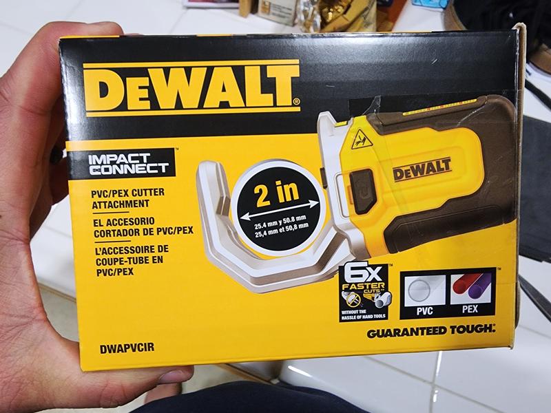 DEWALT IMPACT CONNECT PVC/PEX Pipe Cutter Attachment DWAPVCIR - Acme Tools