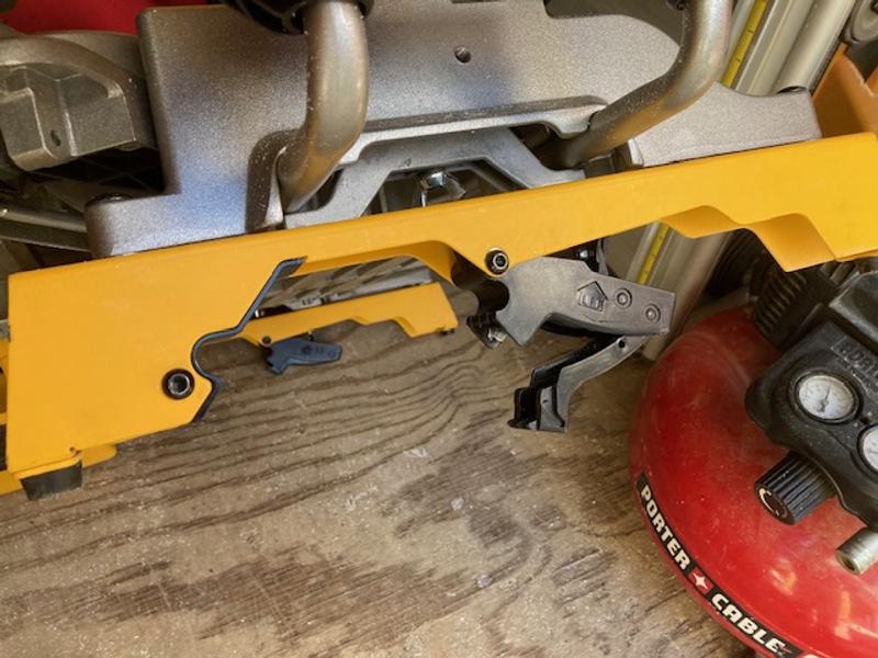 Dewalt dw7231 miter saw mounting online brackets