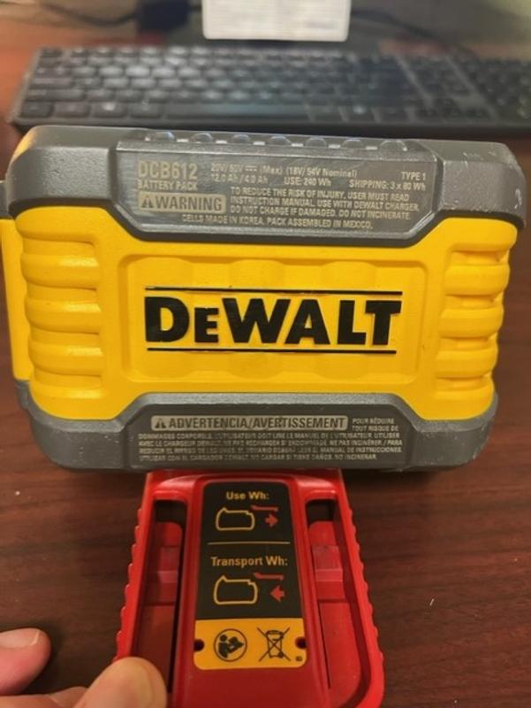 20V 60V MAX FLEXVOLT 12Ah Battery DEWALT