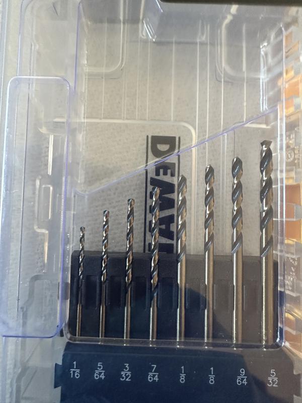 Dewalt dwa1181 black oxide deals drill bit set