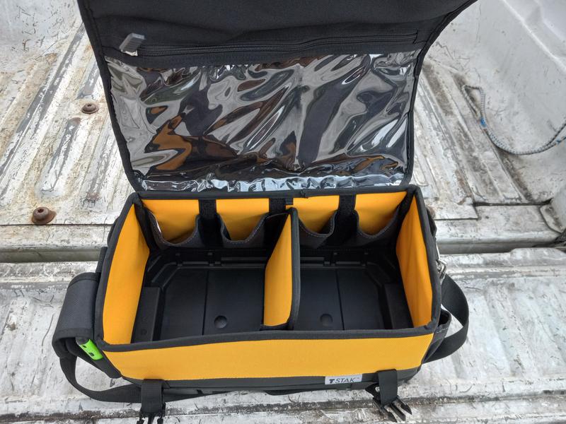 DEWALT TSTAK Tool Bag, 16-inch Durable Tote with Tool Organizer and Hard  Bottom (DWST17623)