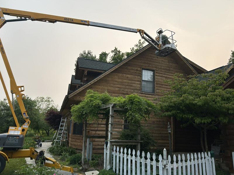 One view of our the house we are sanding.