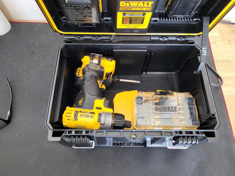 DEWALT ToughSystem 2.0 Corded 20V Dual Port Charger Storage Case