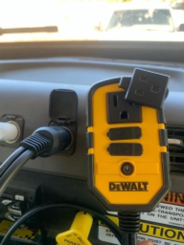Purchase DEWALT DXAEPI140 Inverter 140W Car Converter 12V DC to 120V AC Power Outlet NEW! in