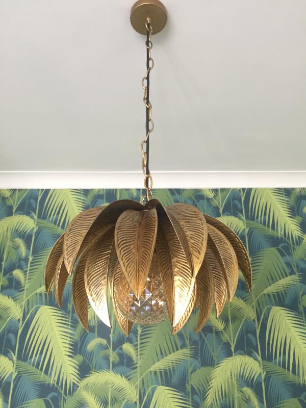 Debenhams Gold Palm Leaf Cara Pendant Ceiling Light