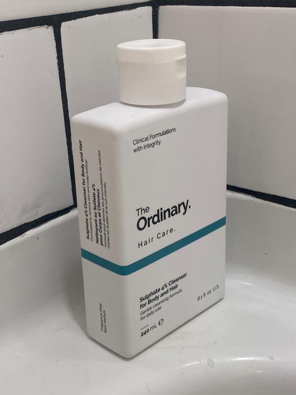 Gel de limpeza sem fragrância com 4% de sulfato, para corpo e cabelo