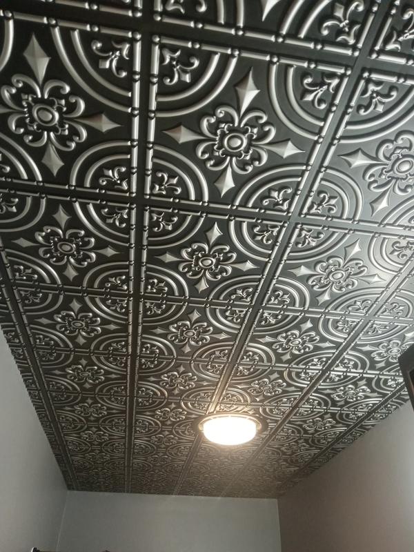 Old Tin Roof Pvc Drop Ceiling Tile
