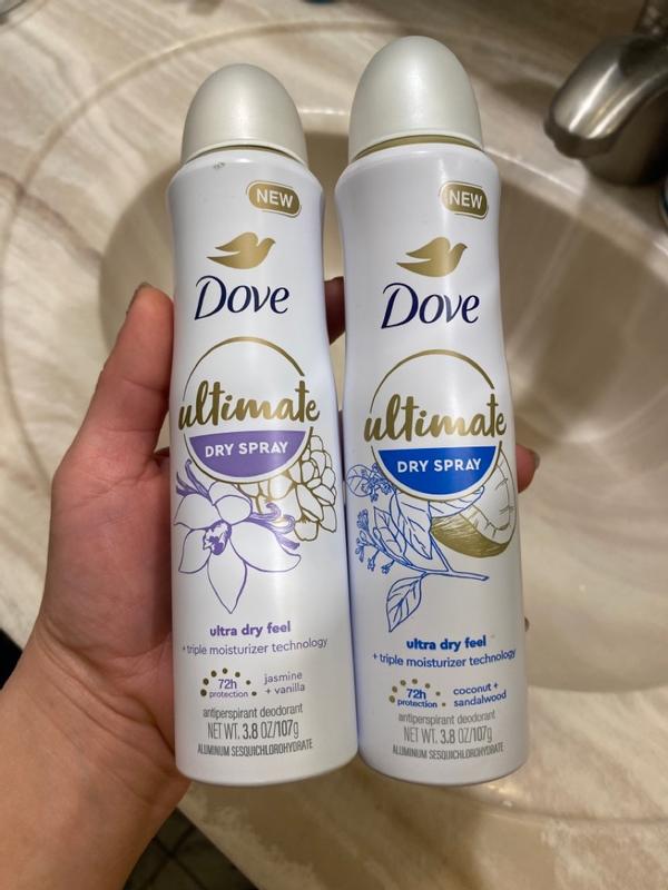 Dove Ultimate Dry Spray Antiperspirant Jasmine & Vanilla, Dove