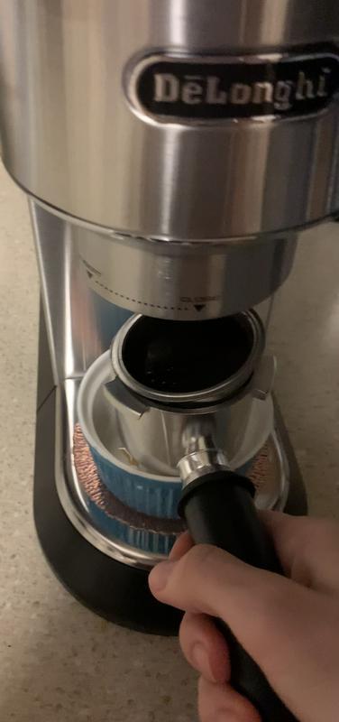 here it comes off from the top