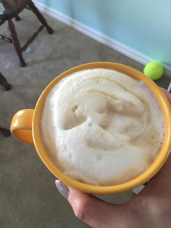 Delicious maple latte
