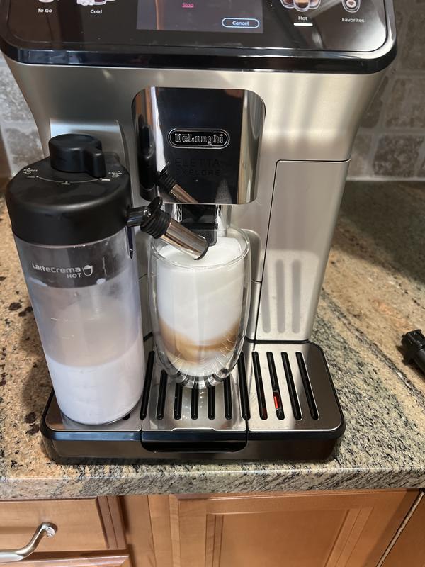 De'Longhi ECAM45055S Eletta Explore Máquina de café completamente  automática con LatteCrema Sytem, pantalla táctil, tecnología de espuma fría  y