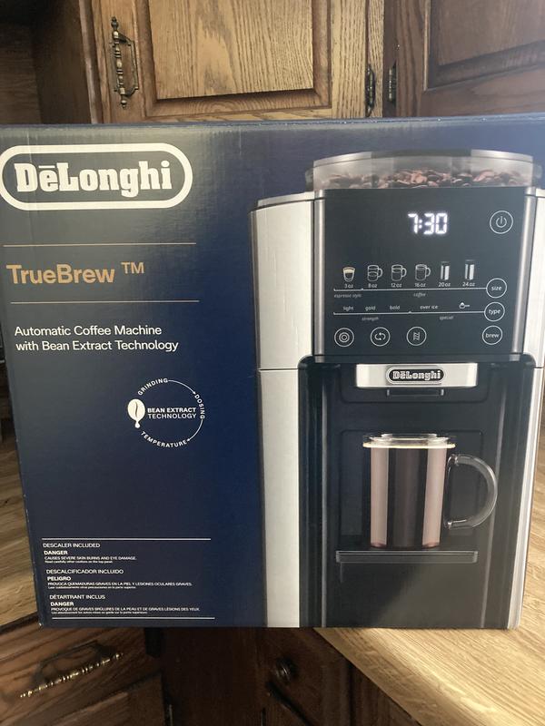 TrueBrew Drip Coffee Maker Stainless Black De Longhi