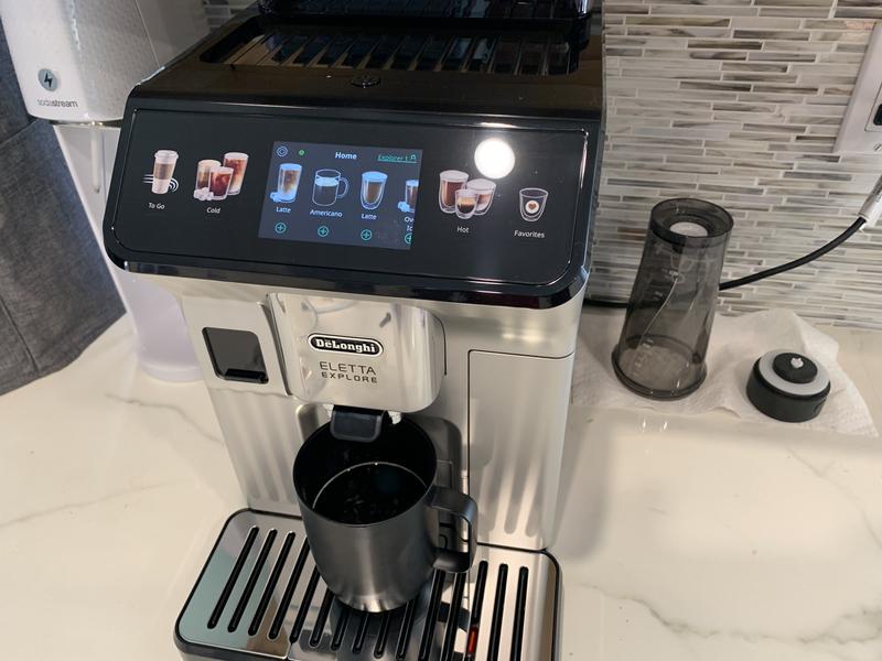 De'Longhi ECAM45055S Eletta Explore Máquina de café completamente  automática con LatteCrema Sytem, pantalla táctil, tecnología de espuma fría  y