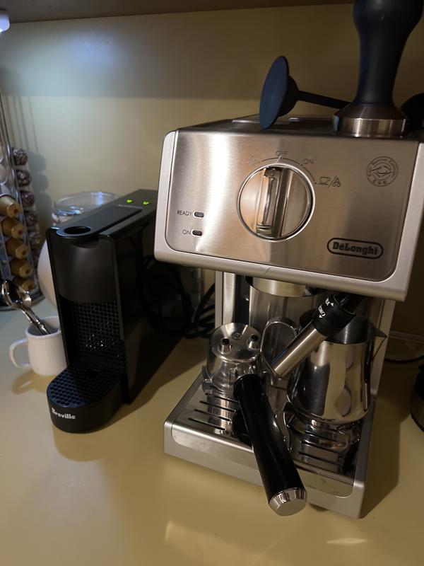 DeLonghi 15-Bar Stainless Steel Espresso Machine and Cappuccino Maker with  Manual Frother ECP3630 - The Home Depot