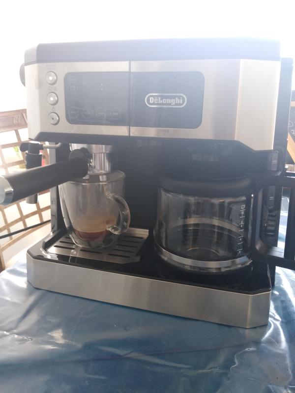  De'Longhi All-in-One Combination Coffee Maker & Espresso Machine  + Advanced Adjustable Milk Frother for Cappuccino & Latte + Glass Coffee Pot  10-Cup, COM532M black: Home & Kitchen