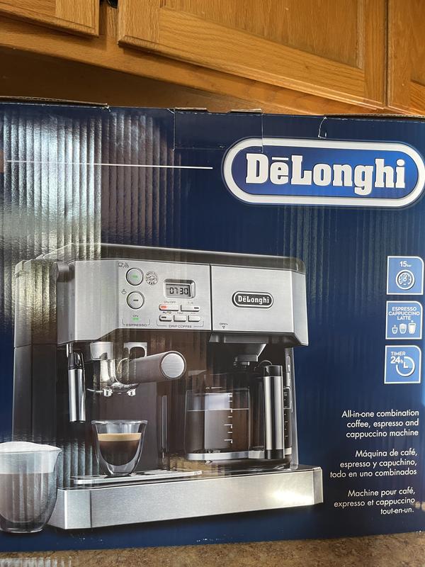 Delonghi BCO430 Combo Coffee and Espresso Machine Black/Chrome