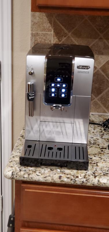 De'Longhi Dinamica TrueBrew Over Ice Coffee and Espresso Machine - Chrome