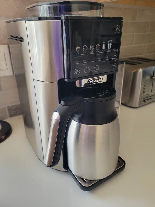 De Longhi TrueBrew Drip Coffee Maker Stainless with Thermal Carafe