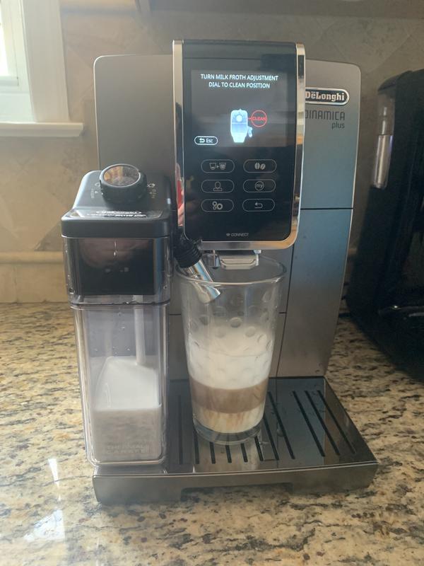 De'Longhi Dinamica Plus Fully Automatic Espresso Machine & Coffee Maker in  Titanium